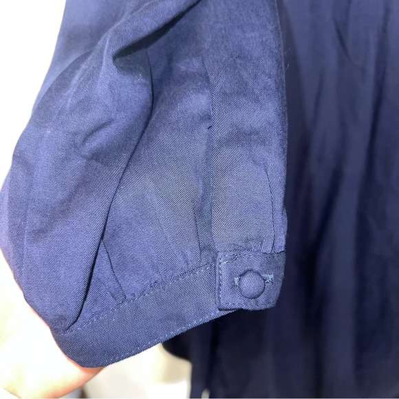 J. McLaughlin Ciara Wrap Dress Dark Navy Size Small Lyocell Brunch Elegant - Picture 11 of 16